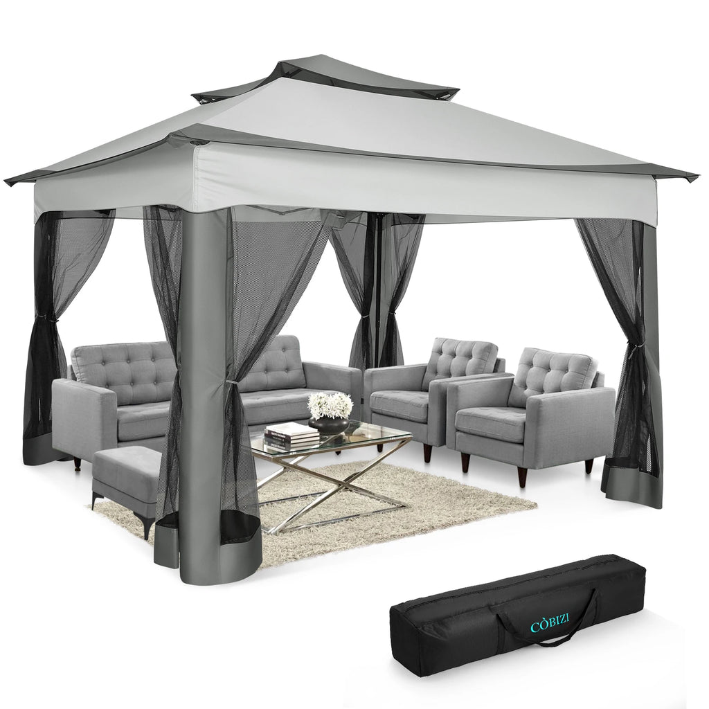 12x12 Pop up Gazebo on Clearance with Mosquito Netting