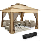 12x12 Pop up Gazebo on Clearance with Mosquito Netting