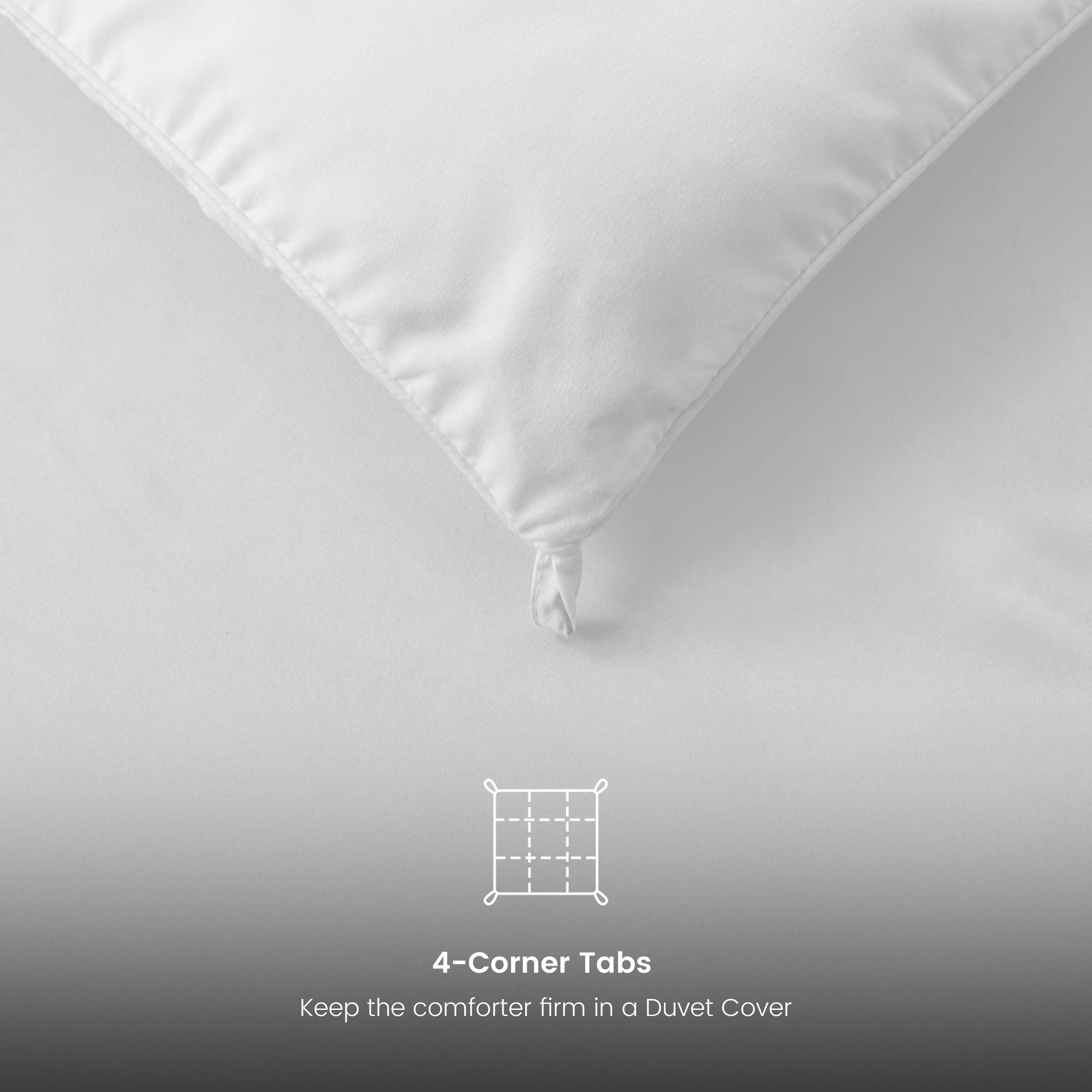 Lux Decor Down Alternative Comforter – 1 Piece Fluffy Duvet Insert with Box Stitch Design – Soft and Cozy Bedding, 102" x 90"