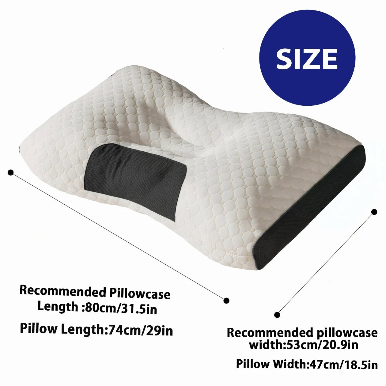 2pcs Soft Knitted Massage Neck Pillow