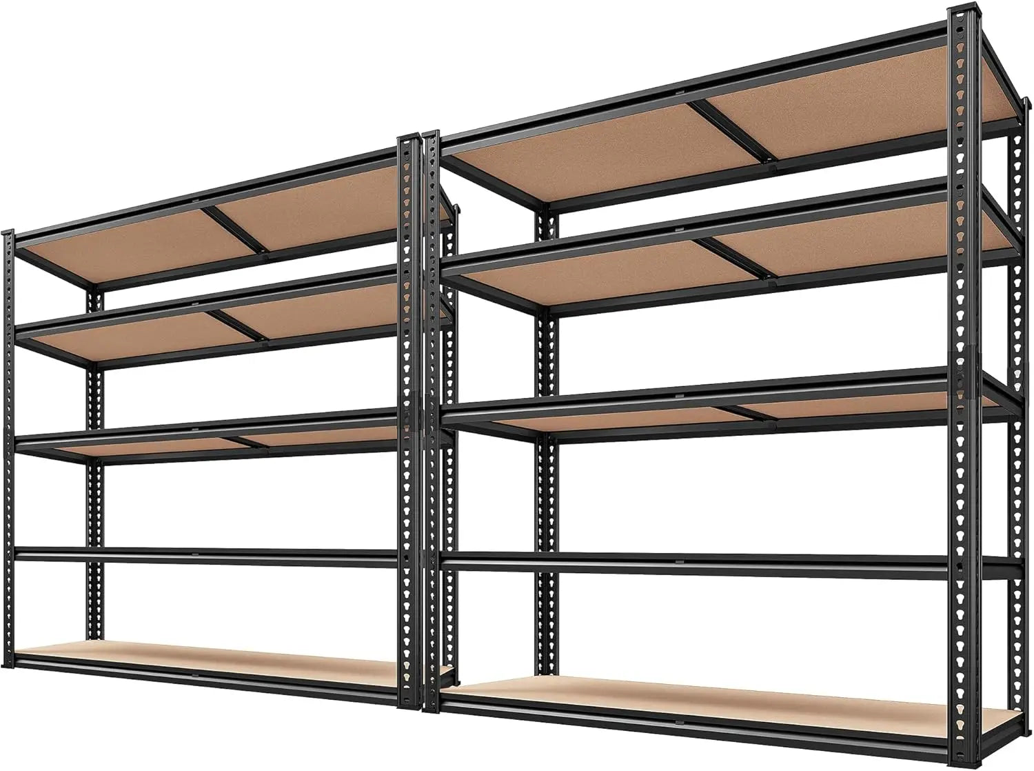 REIBII 2500LBS Garage Shelving 72''H Storage Shelves