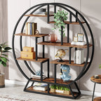 Bookshelf, Round Bookshelves Etagere Bookcase