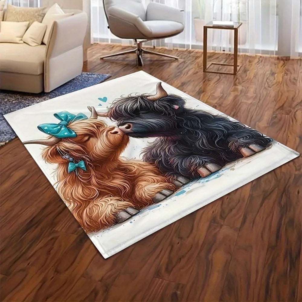 Highland Cow Printed Blanket