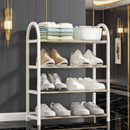 Portable Storage With Metal Frame and Plastic Shelves.