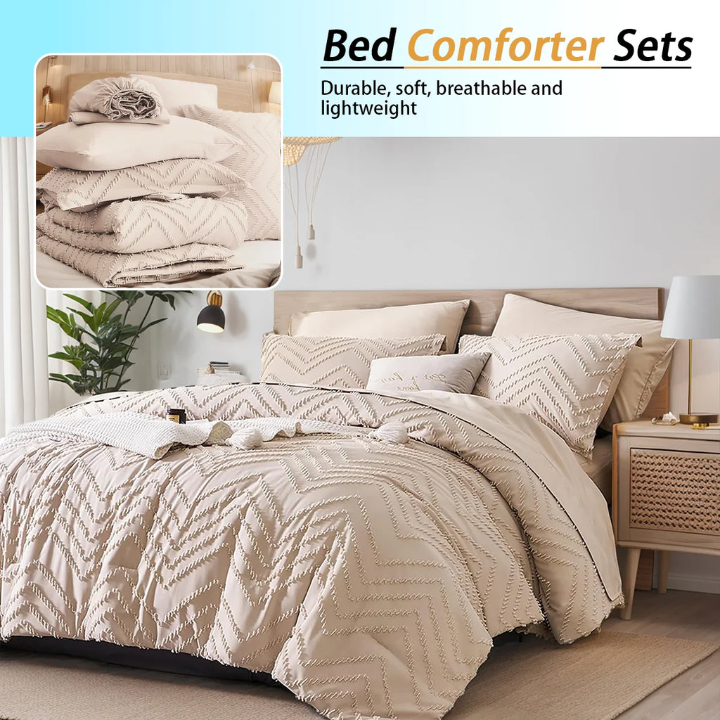 7-piece cut flower design quilt set, soft and comfortable, bedding set, room decoration, suitable for all seasons, ideal gift, q