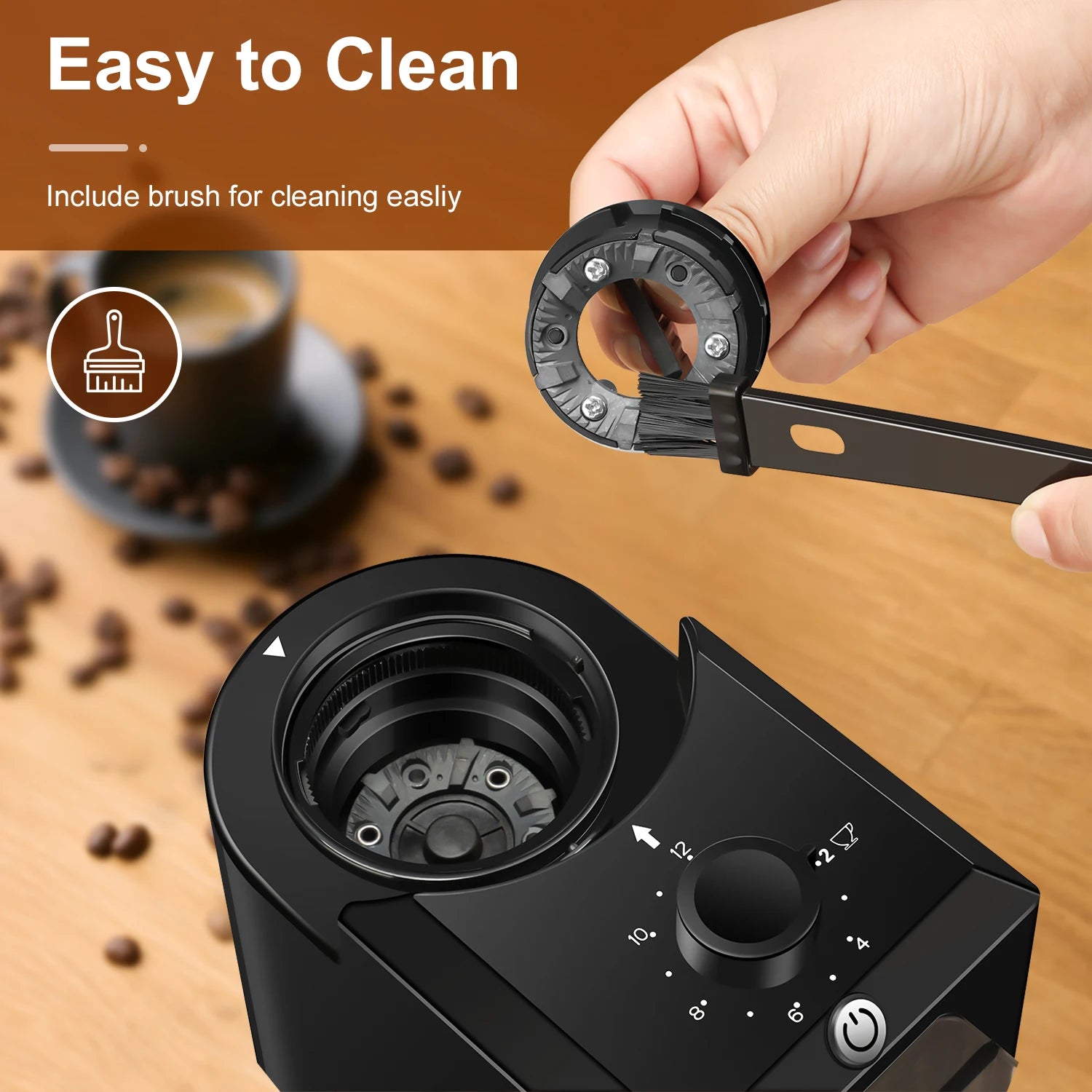 Electric Burr Mill Coffee Grinder