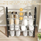 Portable Storage With Metal Frame and Plastic Shelves.