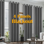 4PCS Blackout Curtains