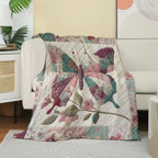 Vintage Patchwork Butterfly Throw Blanket