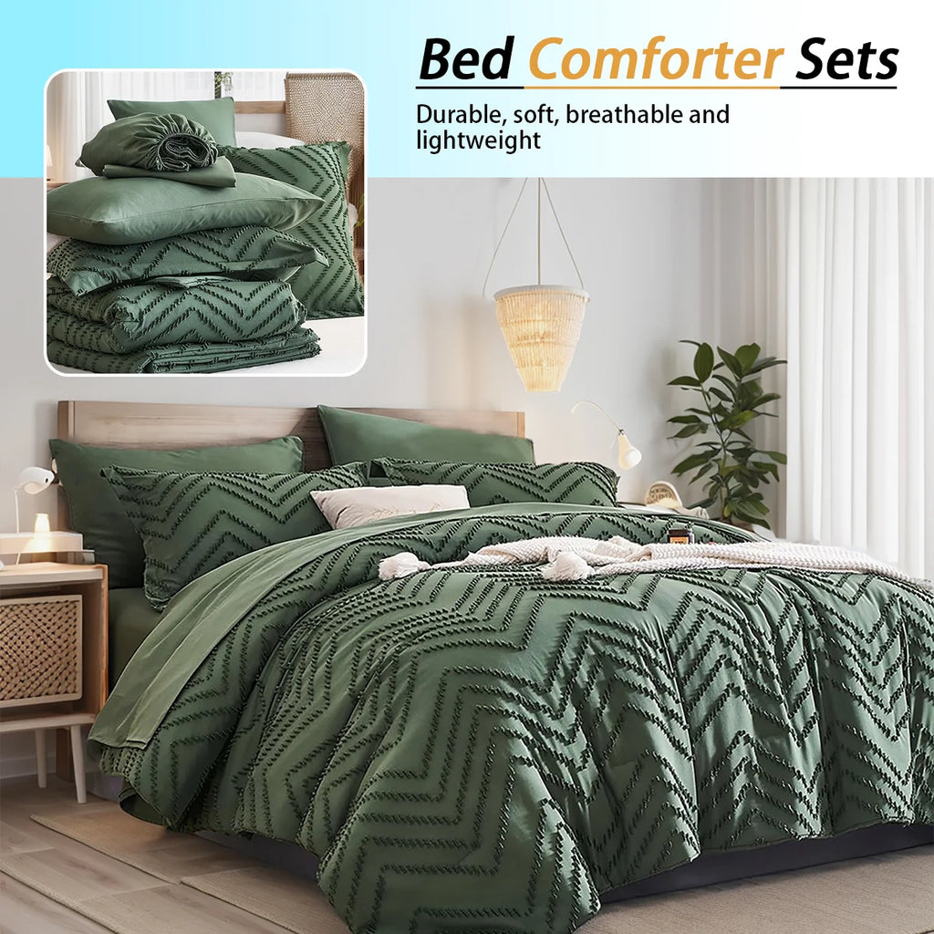 7-piece cut flower design quilt set, soft and comfortable, bedding set, room decoration, suitable for all seasons, ideal gift, q