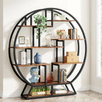 Bookshelf, Round Bookshelves Etagere Bookcase