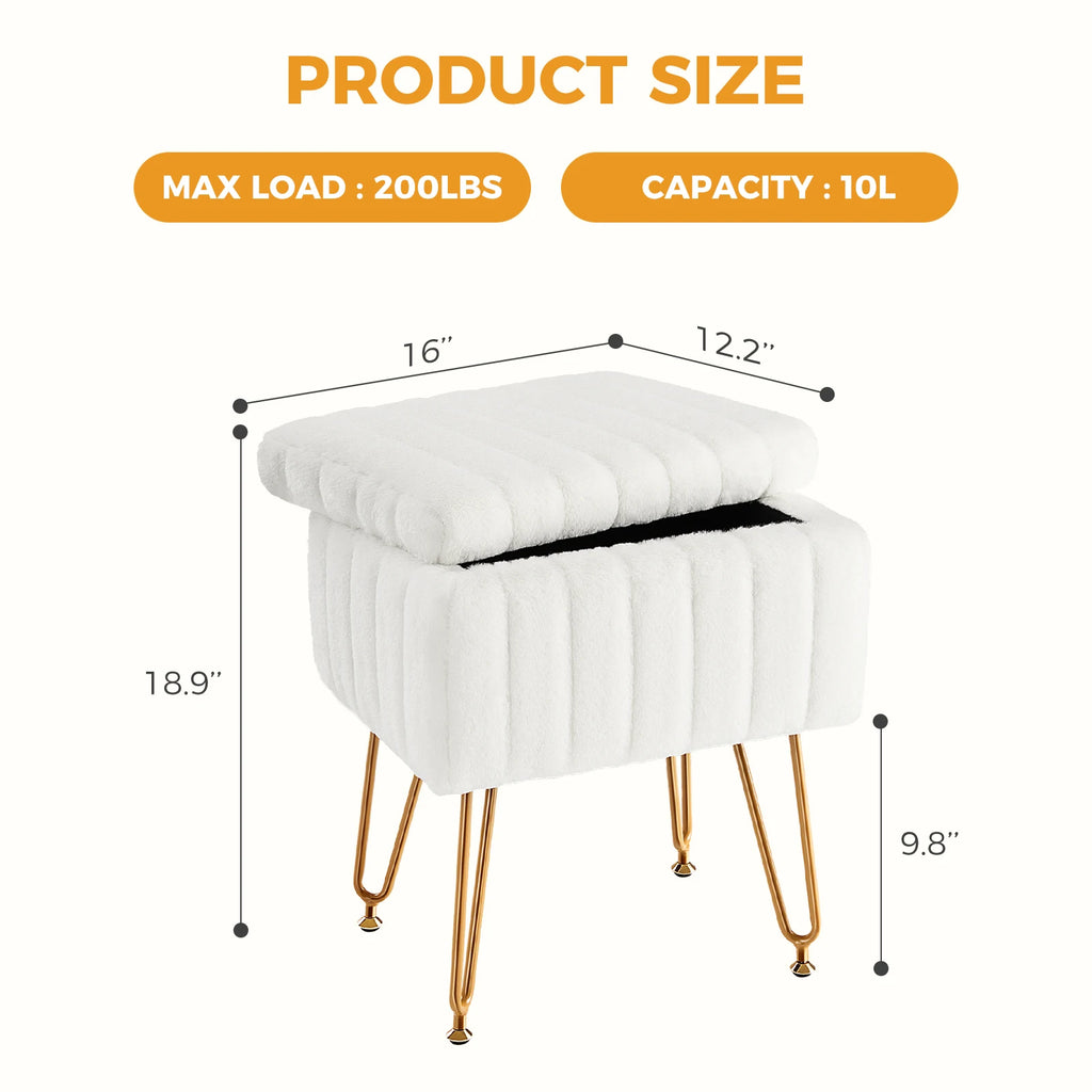 Living Room Hidden Storage Ottoman