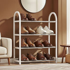 Portable Storage With Metal Frame and Plastic Shelves.