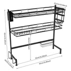 2 Tier Over Sink Dish Drying Rack