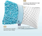 Cooling Gel Memory Foam Bed Pillow, CertiPUR-US Certified