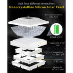 Solar Post Cap Lights,4Pack Fence Deck Post Cap Solar Powered Lights RGB with Two Modes
