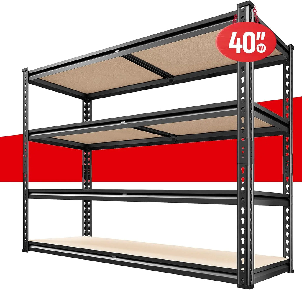 REIBII 2500LBS Garage Shelving 72''H Storage Shelves