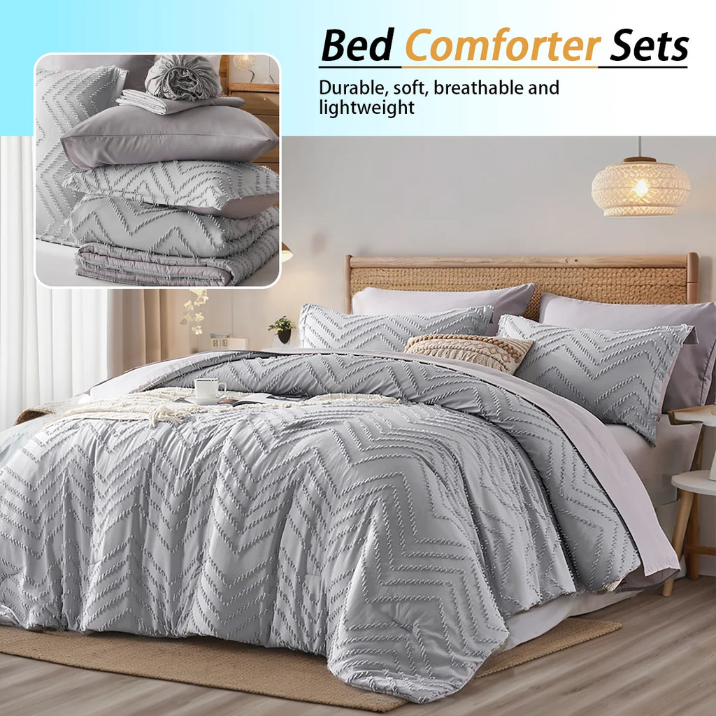 7-piece cut flower design quilt set, soft and comfortable, bedding set, room decoration, suitable for all seasons, ideal gift, q