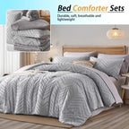 7-piece cut flower design quilt set, soft and comfortable, bedding set, room decoration, suitable for all seasons, ideal gift, q