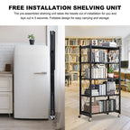 Storage Shelving 5-Tier With Wheel Unit
