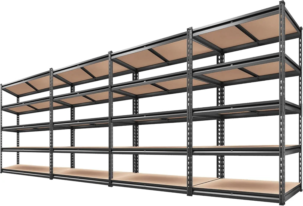 REIBII 2500LBS Garage Shelving 72''H Storage Shelves