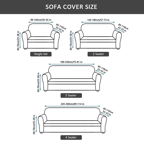 1PC Seersucker Sofa Cover