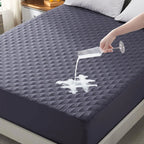 Waterproof Mattress Protector, Noiseless Mattress Pad with Deep Pocket