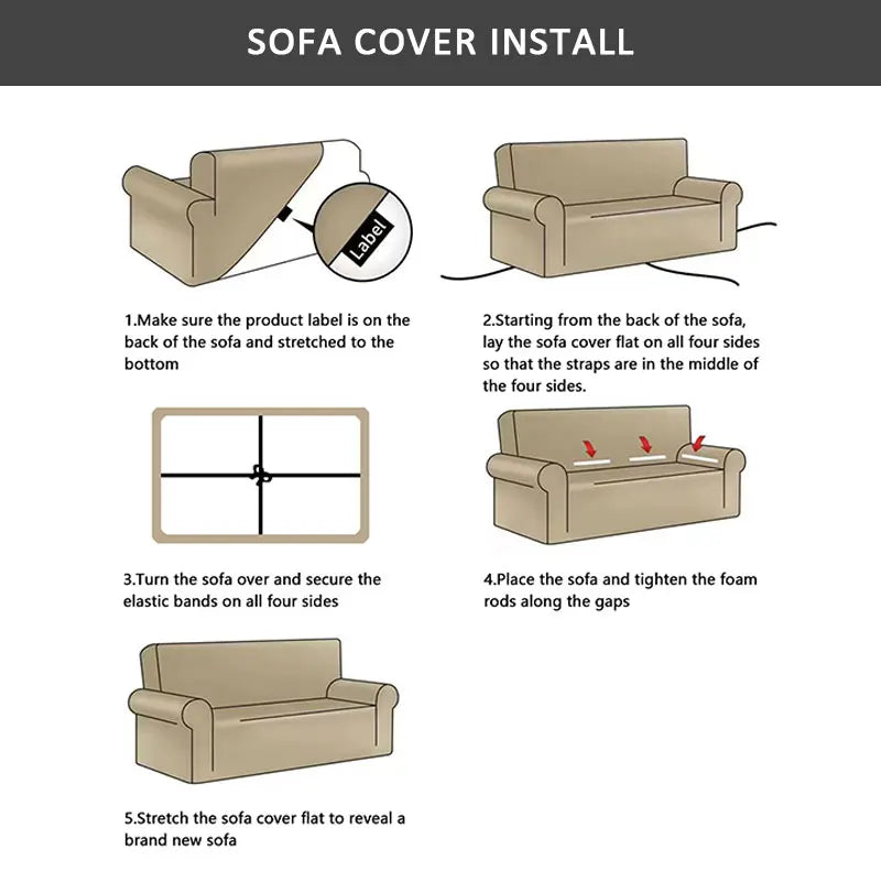 1PC Seersucker Sofa Cover