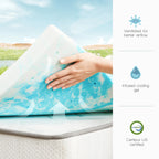 JHK 2-4 Inch Memory Foam Soft Mattress Topper Thick Gel Cooling Mattress Soft and Breathable Bed Topper Bedroom Furniture
