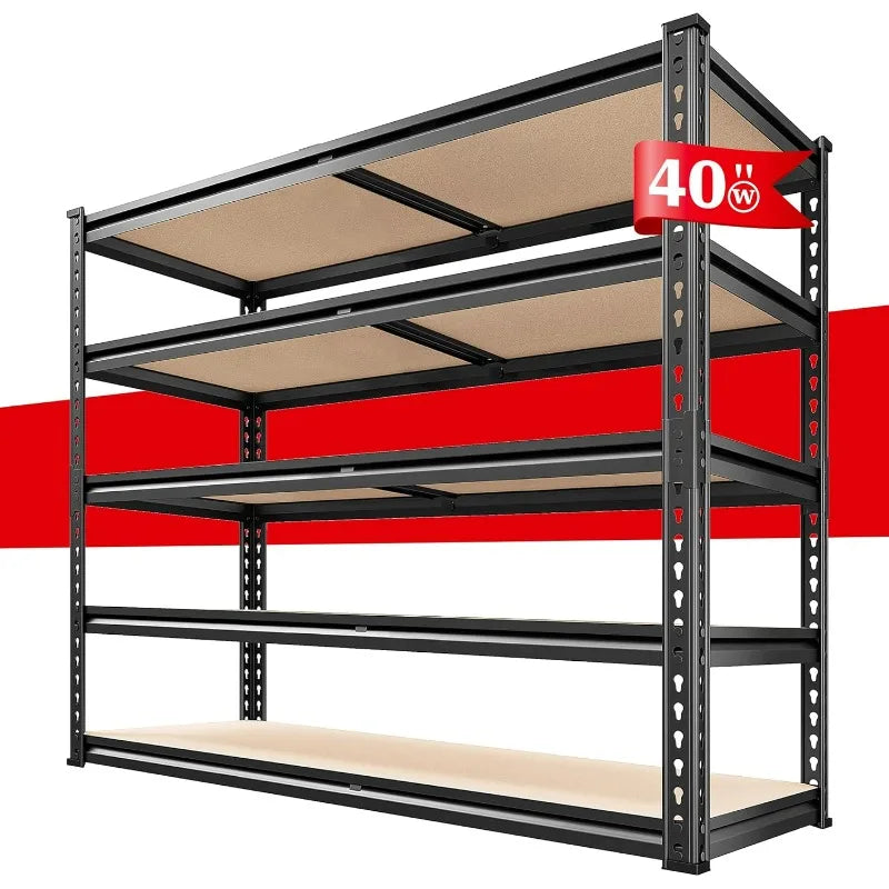 REIBII 2500LBS Garage Shelving 72''H Storage Shelves