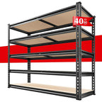 REIBII 2500LBS Garage Shelving 72''H Storage Shelves