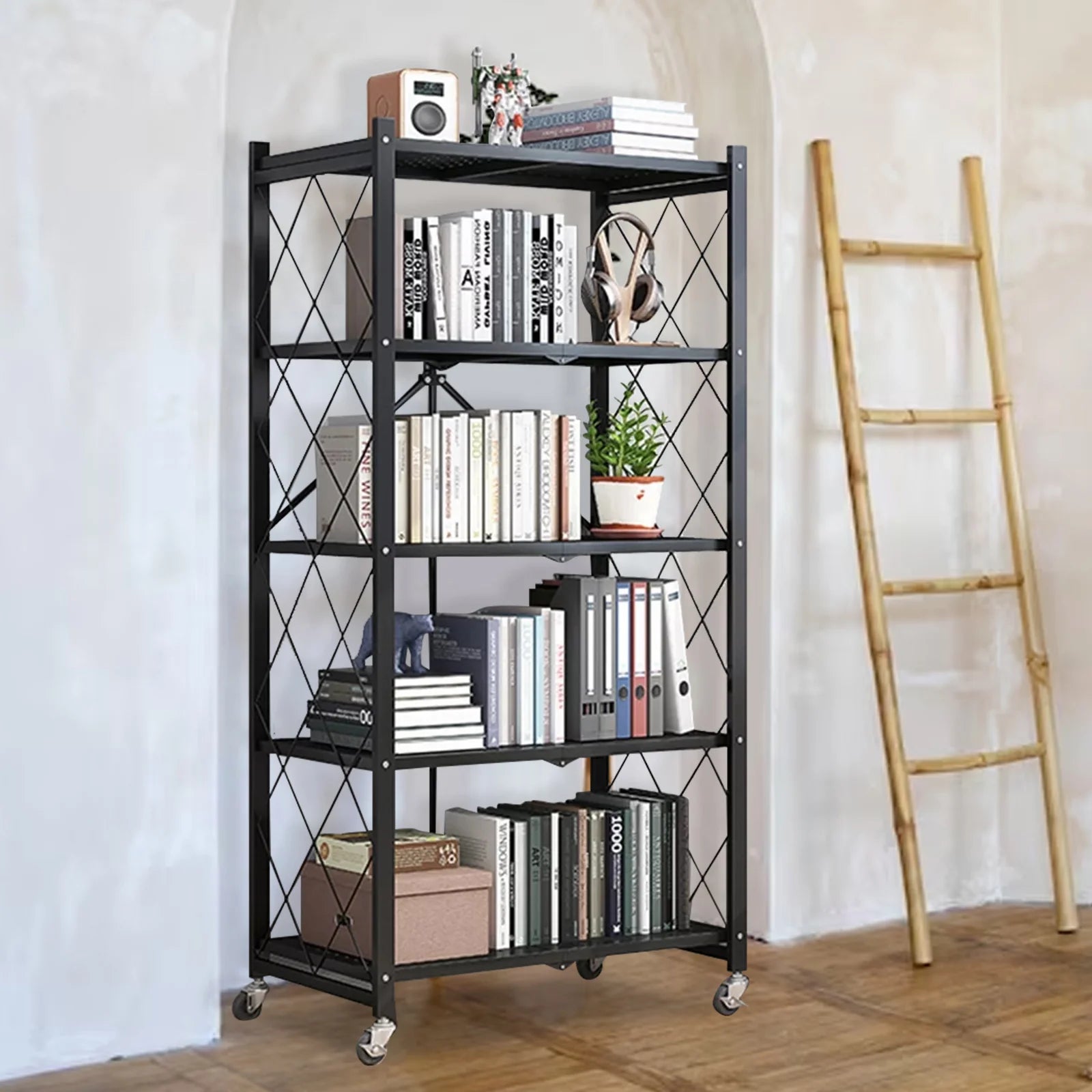 Storage Shelving 5-Tier With Wheel Unit