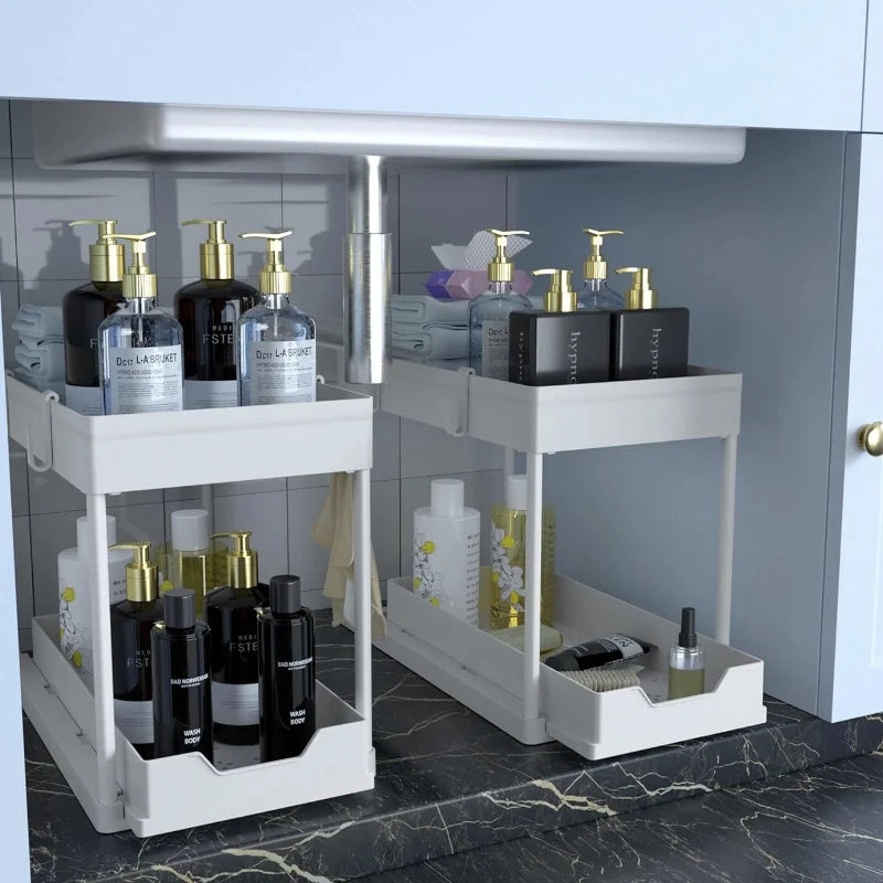 Under-sink storage rack