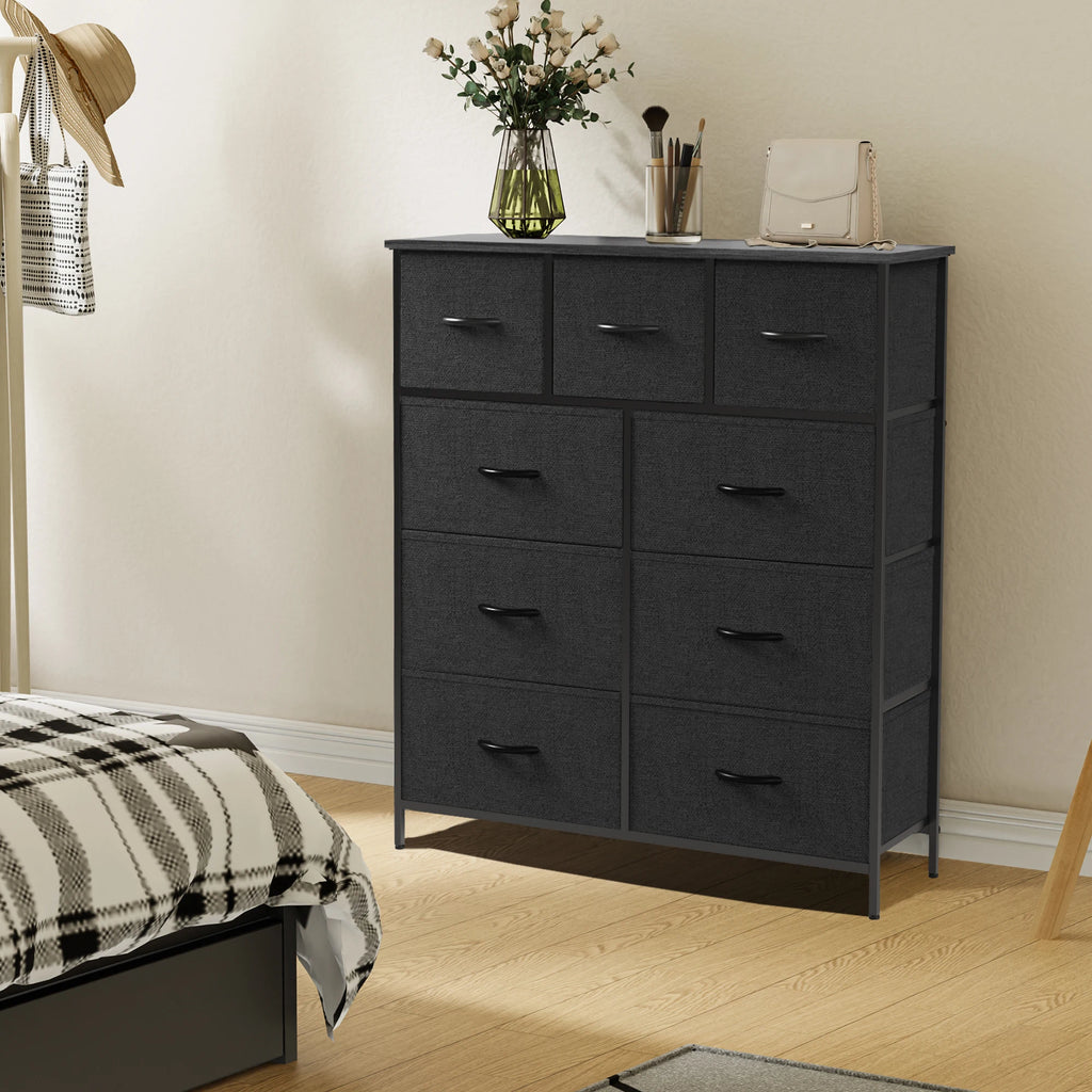 9 Storage Drawer Tall Chest Organizer