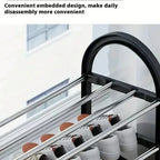 Portable Storage With Metal Frame and Plastic Shelves.