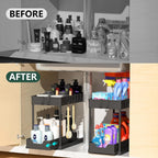 Under-sink storage rack