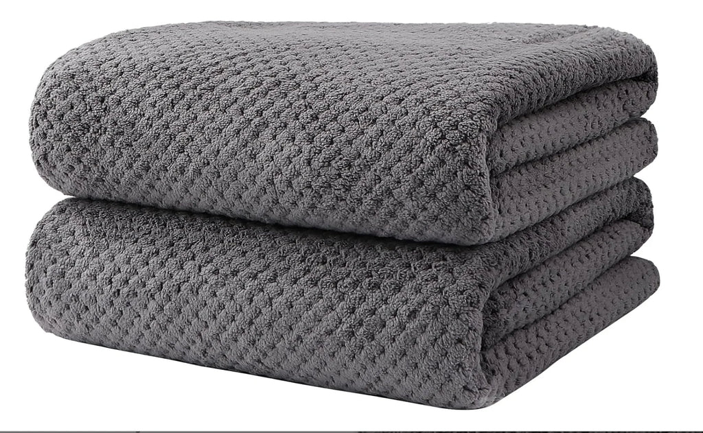 Bath Towel Set Pack of 2, (27 x 54 Inches) Microfiber Ultra Soft Highly Absorbent Bath Towel
