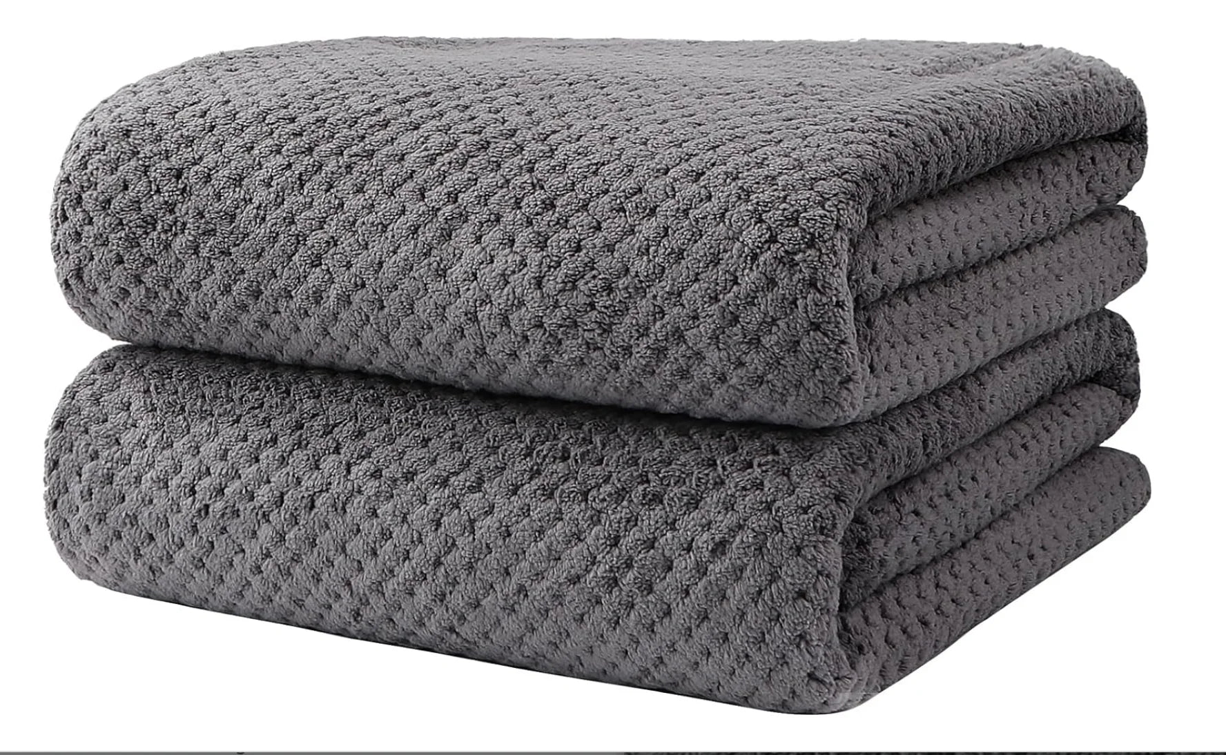 Bath Towel Set Pack of 2, (27 x 54 Inches) Microfiber Ultra Soft Highly Absorbent Bath Towel