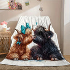 Highland Cow Printed Blanket