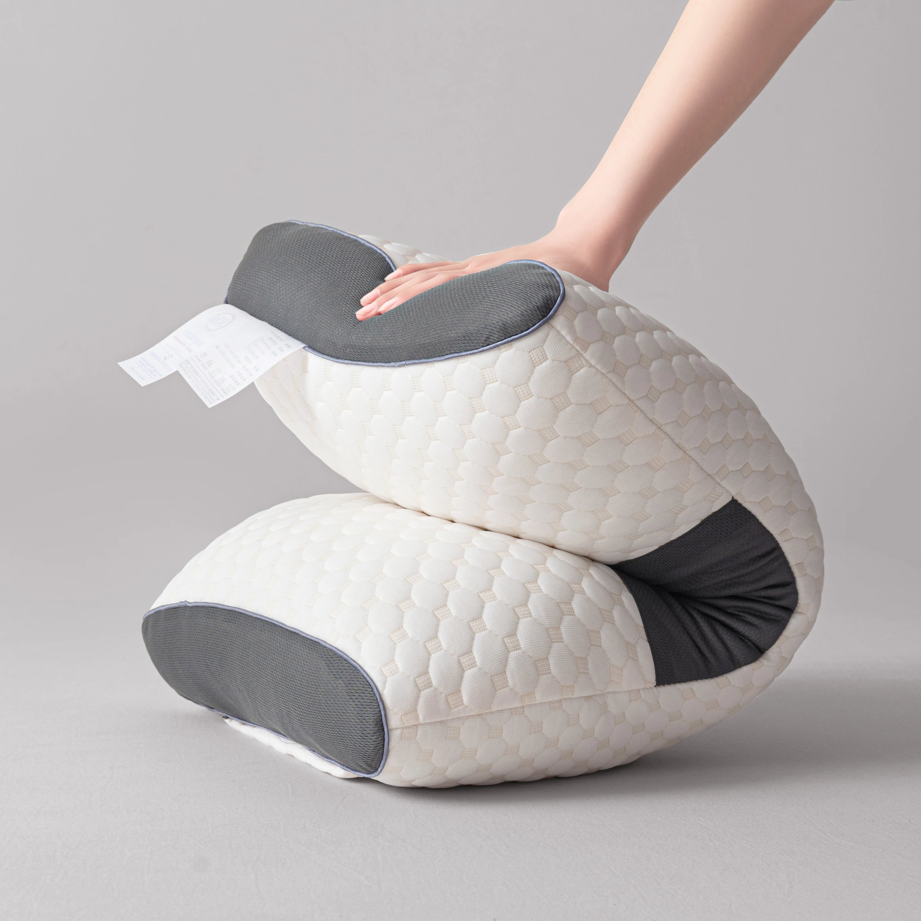 2pcs Soft Knitted Massage Neck Pillow