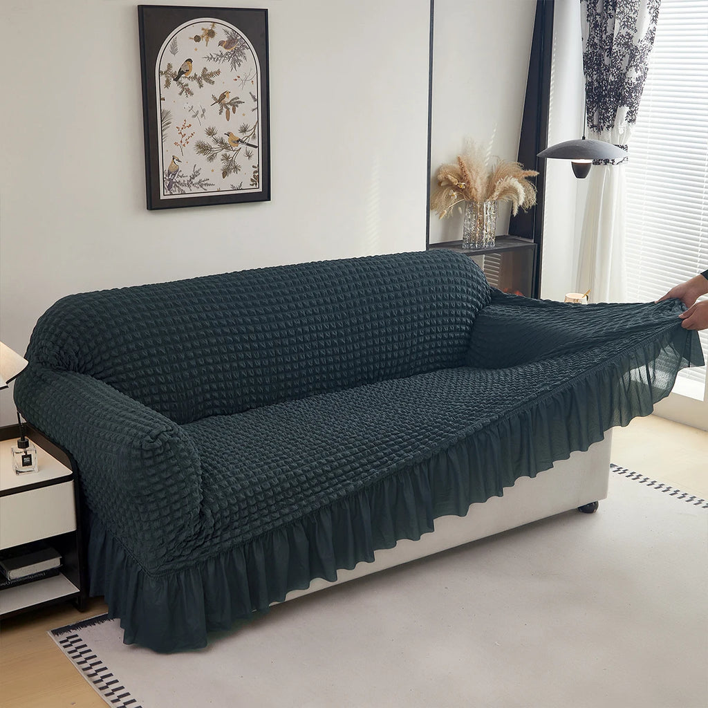 1PC Seersucker Sofa Cover
