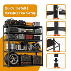 72''H × 40''W Garage Shelving, Metal Shelving