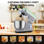 1pc CHEFTRONIC Stand Mixer, 5.5QT Tilt-Head Electric Household food processors - 500W 6+P Speed, home appliance, US Plug