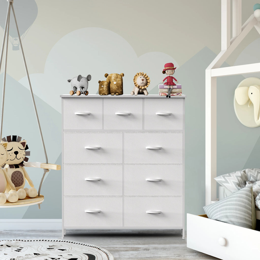 9 Storage Drawer Tall Chest Organizer