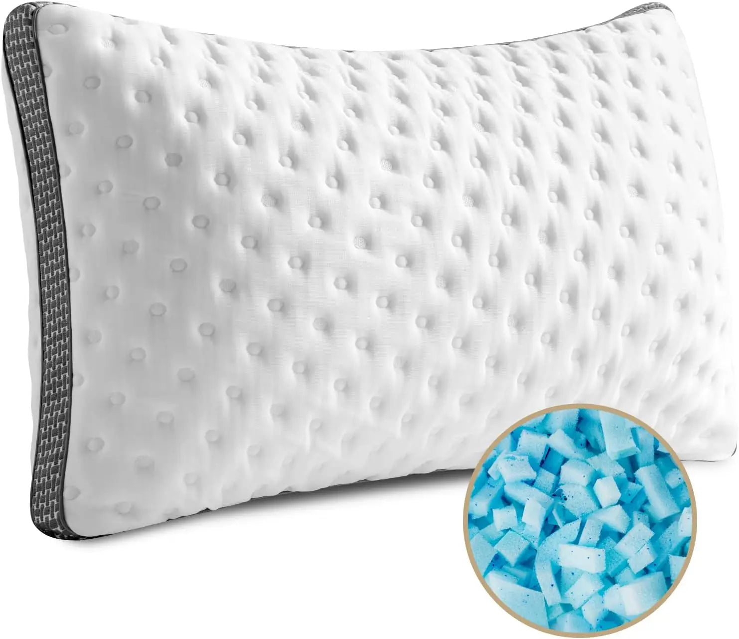 Cooling Gel Memory Foam Bed Pillow, CertiPUR-US Certified