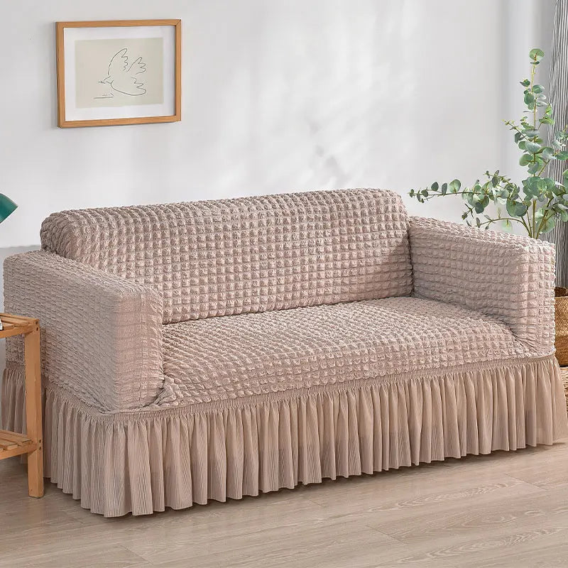 1PC Seersucker Sofa Cover