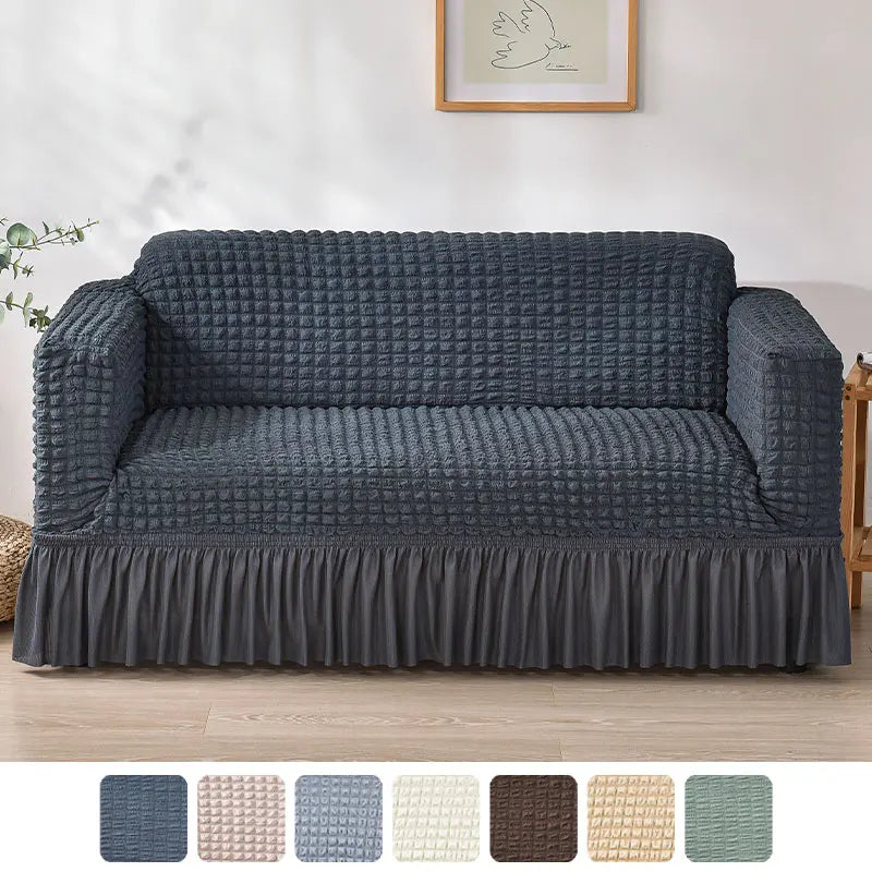 1PC Seersucker Sofa Cover