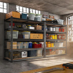 REIBII 2500LBS Garage Shelving 72''H Storage Shelves