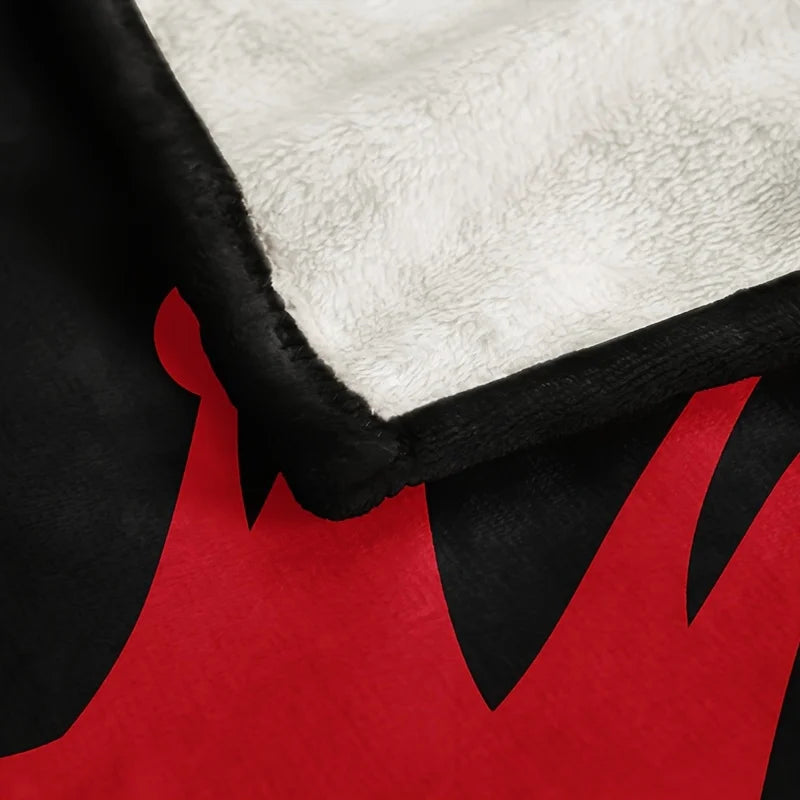 King Queen Crown Design, All-Season Cozy Throw for Couples