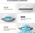 Cooling Gel Memory Foam Bed Pillow, CertiPUR-US Certified
